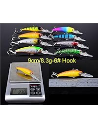 Señuelos de pesca rígidos Fishcm Señuelos de aguas superficiales para agua dulce, Juego de señuelos de aparejos de pesca