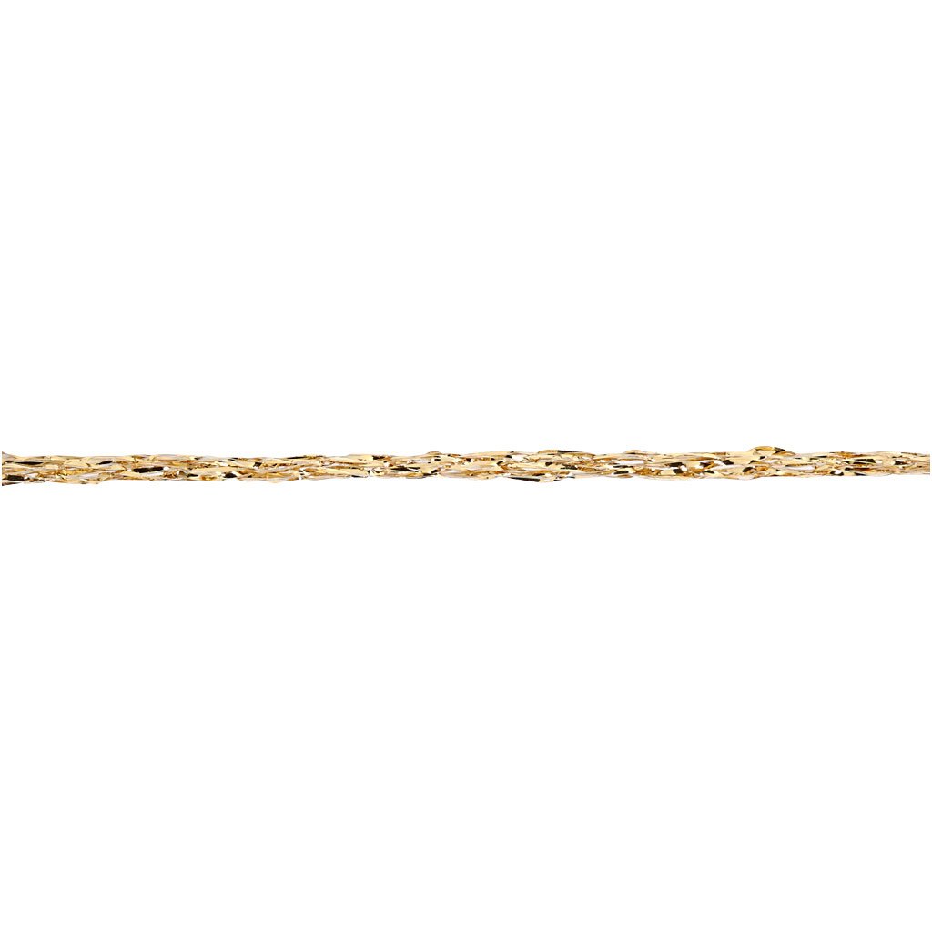 Creativ Gold Glitter Yarn 25g, Metallic Yarn for Knitting Crochet Kits & Crafting, Gold Thread for Crochet Decorations - Image 3