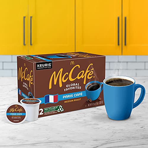 MCCAFE PARIS CAFÉ, SINGLE SERVE COFFEE KEURIG K-CUP PODS, MEDIUM ROAST COFFEE, 12 COUNT