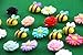 Yalis 24 Pcs Decorative Thumbtacks Colorful Floret and Bees Pushpins for Feature Wall, Whiteboard, Corkboard, Photo Wall