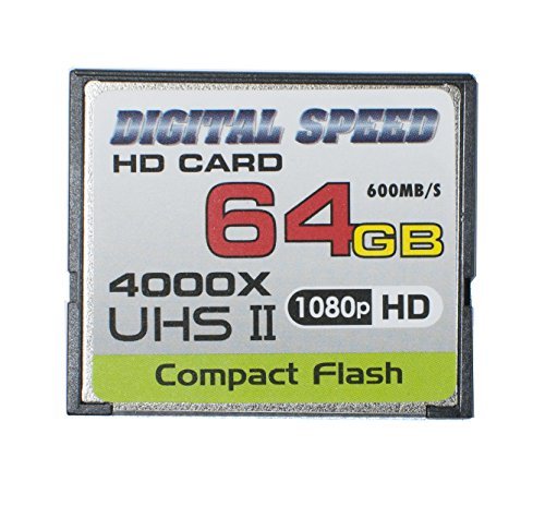 Digital Speed 4000X 64GB Professional High Speed Mach III 600MB/s Error Free (CF)