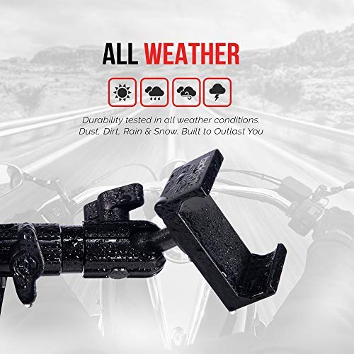 Brake/Clutch Reservoir Motorcycle Phone Mount - TACKFORM Enduro Series Leaders in Perch Mounts - No Modifications to your Bike - All Metal Construction - Spring Loaded One Handed Operation - Thumbnail 3