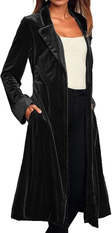 long velvet cardigan