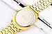 GEORGE SMITH Men's 43 mm Gold Dial Wrist Watch with 5 Pieces Metal Bracelet Link