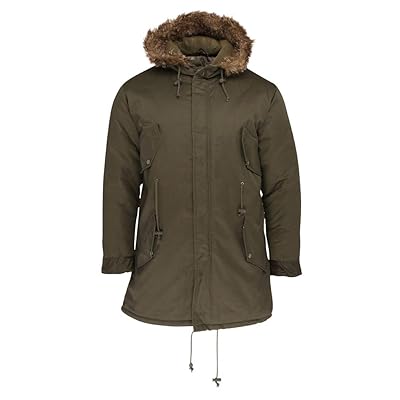Relco Mens Fishtail Parka Jacket Faux Fur Hood Paraguay Ubuy