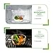 PrepNaturals 5 Pack Glass Food Storage Containers with Lids - Leakproof Glass Meal Prep Containers - Bento Box for Lunch - Dishwasher, Microwave, Oven & Freezer Safe (Multi-Compartment)