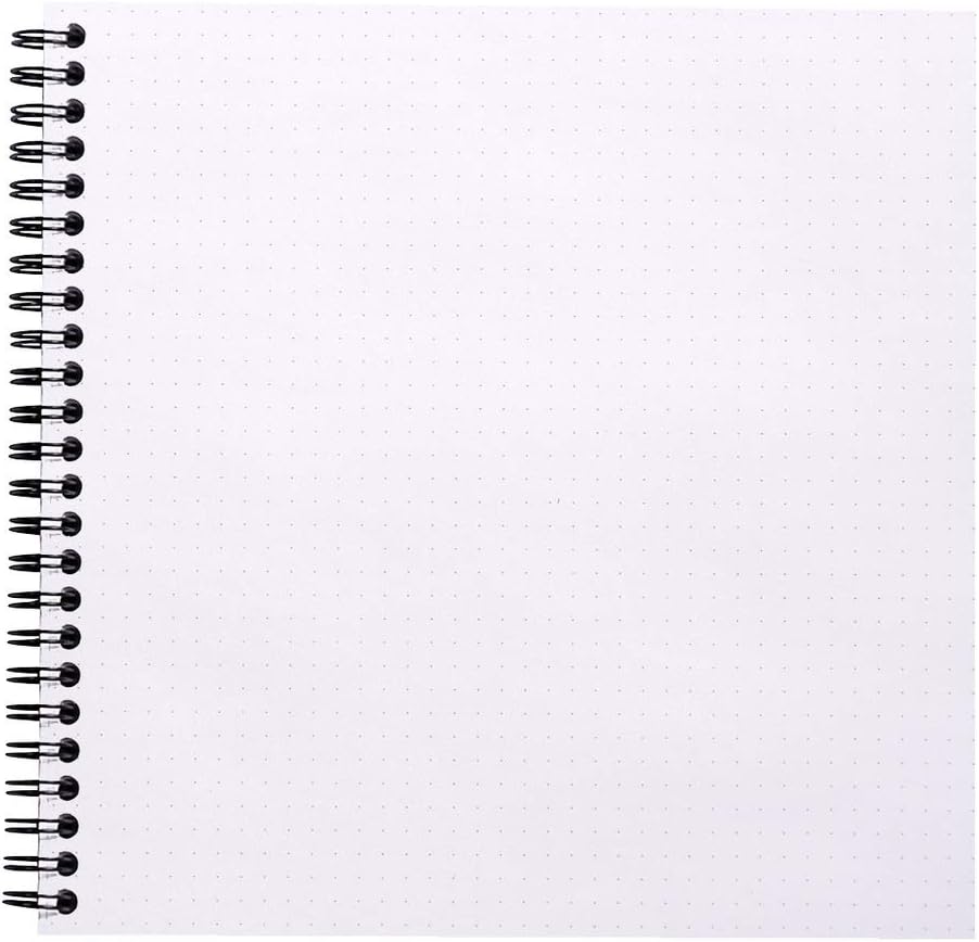 RHODIA 193639C, Spiral Notebook (Full Binding) Reverse Book Black, 21x21 cm, Dotted Dot, 160 Detachable Pages - Image 5