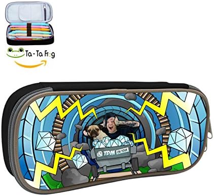 Dan TDM Middleton Pencil Case Pen Bag Durable Students Best Choice Stationery With Double Zipper Black