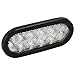 Partsam 2pcs Trailer Truck RV White 10 LED Rubber Mount 6