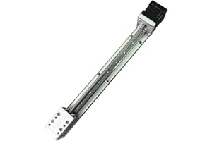 HUAJUEJUE Linear Stage Actuator Linear Stage Small Slide Guide CNC Screw Lead Motion Table Motorized Nema 14 Stepper Motor (200MM)
