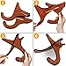 KSEV Portable Wood Ukulele Stand, Anti-Slip Base Hard Wooden Holder for Small Musical String Instrument Ukulele, Violin, Mandolin, Banjo & Guitar