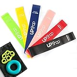 Resistance Loop Bands - Premium Set of 6 Mini Loop Bands with Strength Resistanc