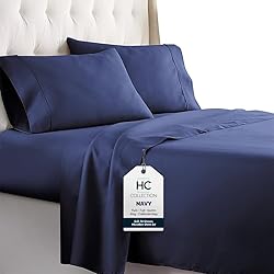 HC COLLECTION Bed Sheets Cal King, Hotel Luxury