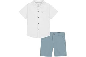 Calvin Klein boys 2pc Shirt Short Set