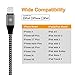 Cablex Lightning Cable 4Pack 3FT 6FT 6FT 10FT Nylon Braided iPhone Charger Cord for iPhone X 8 8Plus 7 7Plus 6s 6sPlus 6 6Plus SE 5 5s 5c iPad iPod & More (Black)