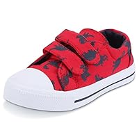 KomForme Toddler Sneakers for Boys and Girls Red, 10 M US Toddler