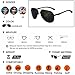 Bprow Mens Womens Polarized Aviator Sunglasses Half Frame UV400 Sun Glasses