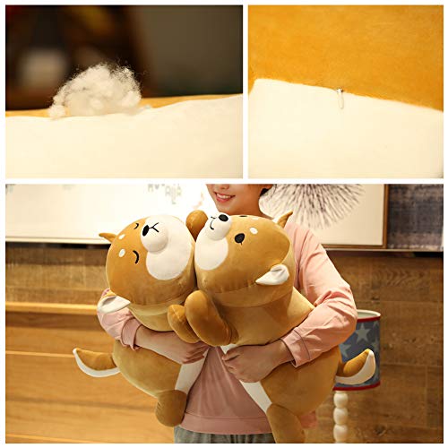 ERDAO Shiba Inu Plush Pillow,Soft Corgi Stuffed Animals Toy Cute