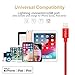 [Apple MFi Certified] Metal USB Lightning Cable, Foxsun iphone Charging Cable 5Ft/1.5M Metal Braided Lightning Cable Cords for iphone X/8/7/7Plus/6/6Plus/6S/6S Plus/5/5S/5C/SE, iPad Pro/Air/Mini (Red)