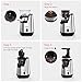 Homgeek Juicer Slow Masticating Juicer Extractor, Cold Press Juicer Machine, Quiet Motor and Reverse Function, with Juice Jug and Brush to Clean Conveniently, High Nutrient Fruit and Vegetable Juice (Sliver)
