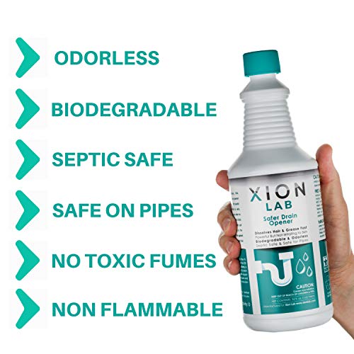 XIONLAB Safer Drain Opener Fast Liquid Drain Cleaner for Hair Clog