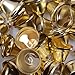Welecom Pack of 60 Pcs Craft Bells Decorative Brass Bells for Christmas Festival Decor DIY Craft, 1 inch