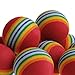 Amrka 10 Pcs Colorful Pet Dog Cat Kitten Soft Eva Foam Rainbow Play Balls Golf Practice Balls Activity Toys