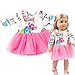 Wensltd Clearance! Chirstmas Clothes Dress for 18 Inch American Girl Doll Accessory Girl Toy (Pink 1)
