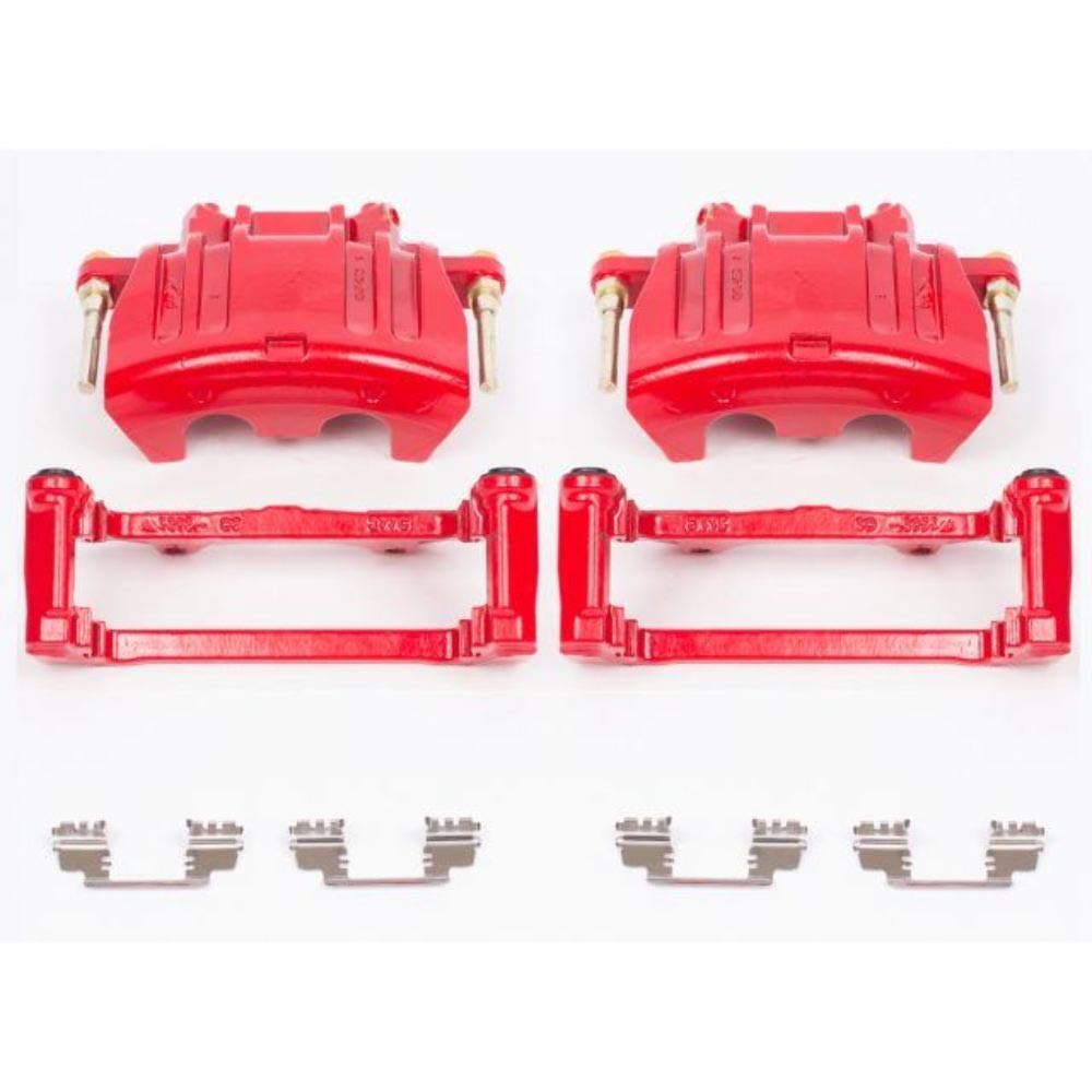 Power Stop Front S5016 Pair of High-Temp Red Powder