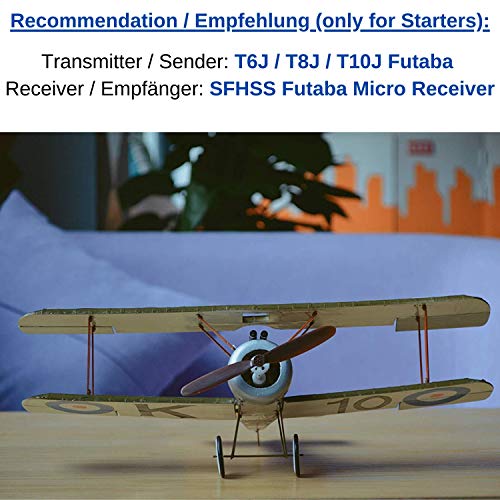 Sopwith Camel Slow Flyer KIT, 505 mm Spannweite, Maßstab 1/20, Modellflugzeug zum selber Bauen, Balsa Holz Bausatz, RC… – Bild 5