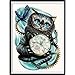 DIY 5D Diamond Painting Kit, Cat Clock Embroidery Cross Stitch Canvas, Clearance