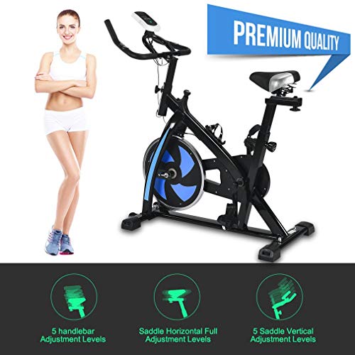 Simoner Indoor Health & Fitness Exercise Bike Bicycle, Stationary Cycling Cardio Trainer, Home Training Workout Equipment (A) - Thumbnail 4