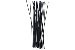 NONGCUNREN 12 inch (30cm) Black Fiber Stick Replacement Fragrance Reed Diffuser Sticks Set of 100