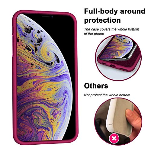 KUMEEK iPhone XR Case, Soft Silicone Gel Rubber Bumper Case Anti