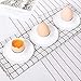 ComSaf Porcelain Egg Cups Plates with Base, Soft Boiled Egg Cup Holders White, Pack of 6