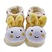 YueLian Baby Newborn Indoor Slipper Socks Rabbit Booties Yellow 2.7''
