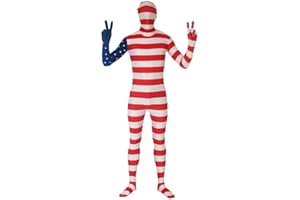 VSVO Full Body Greenman Suit - Lime Green (US Flag, Small)