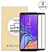 KTTWO Samsung Galaxy A7 2018 Screen Protector Glass, (2PACK) Full Screen Coverage Anti-Scratch Bubble-Free Tempered Glass Screen Protector with Full Glue for Samsung Galaxy A7 2018/A750FZ, Black