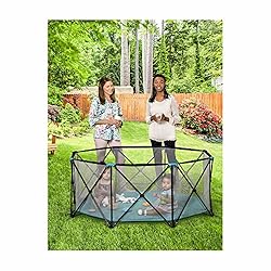 8 Panel Foldable Mesh Childrens Play YYard