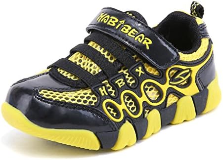 XTIANUK Boys Girls Leather Upper Casual Shoes,Kids Children Low/High Top Velcro Sport Running Sneakers Size 1-8 UK