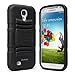 i-Blason Samsung Galaxy S4 Mini i9190 Prime Series Dual Layer Holster Case with Kickstand and Locking Belt Swivel Clip (Black)