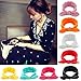 Yeshan Women and Girls Elastic Rabbit Bow Hairband/Bandana/Turban/Head wrap/Knotted Yoga Headband,pack of 8