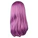 Purple Hairpiece w/Wig Cap Cosplay Costume Party for Women Girls
