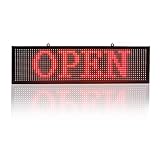 P10 led Single Color Sign 26''x8'' with WiFi