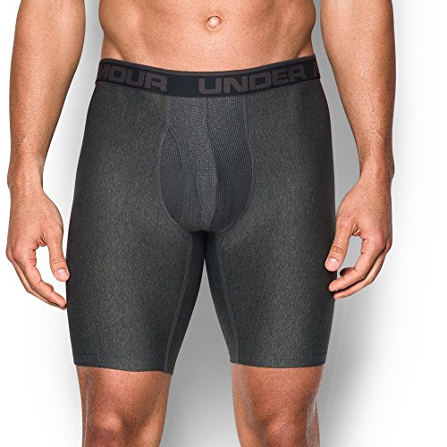 Under Armour Men's Original Series 9" Boxerjock, Carbon Heather/Charcoal, 4X-Large