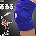 BOER Knee Brace, Knee Support Open-Patella Stabilizer with Durable Adjustable Strapping Kneecap Support for Pain Relief & Exercise Sports - Wear Anywhere (Blue-Black)