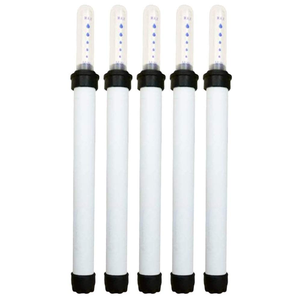 POFET 5pcs White Water Level Indicator Guage Tester, Soil Moisture Meter, Sensor, Probe, Wonderful Tool for Potted Plants 20cm/17.5cm