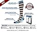 SB SOX Lite Compression Socks (15-20mmHg) for Men & Women - Best Stockings for Running, Medical, Athletic, Edema, Diabetic, Varicose Veins, Travel, Pregnancy (Stripes - Gray/Blue, S/M)