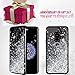 Caka Galaxy S9 Case, Galaxy S9 Glitter Case Starry Night Series Luxury Fashion Bling Flowing Liquid Floating Sparkle Glitter Girly Soft TPU Case for Samsung Galaxy S9 (Silver)