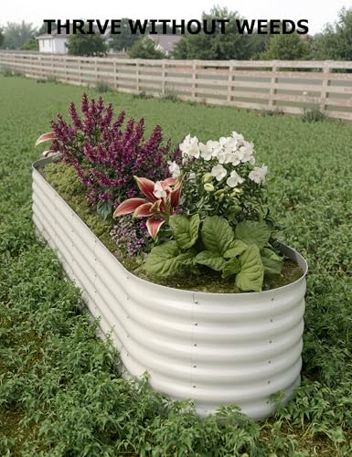 Photo 1 of ***FACTORY SEALED***Garvee Steel Raised Garden Bed Kit - Rust-Proof Open Base Design, Tool-Free Assembly, 1.5-2 ft Deep Planter Box for Vegetables,Herbs,Flowers,White,8x2x1.5 ft